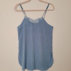 VTG JAYRE CALIFORNIA  Slip Dress Lace Blue Size M Y2K